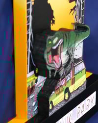 Image 14 of  Jurassic Park 3D Hand Crafted Wooden Wall Hanging Artwork