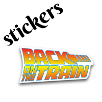 Image 1 of Phish "Back on the Train (to the Future)" Stickers