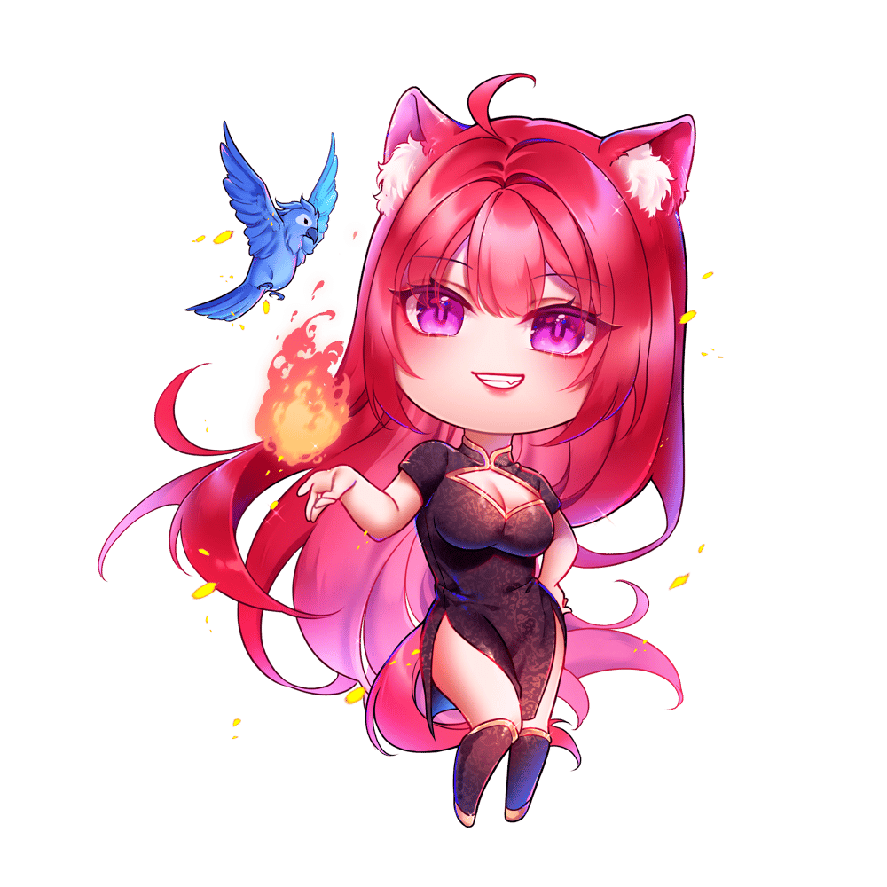 Image of 50 POINTS UNLOCK - Ravyn Pinched Acrylic Keychain