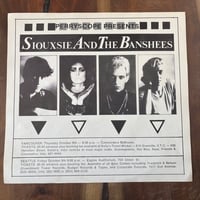 Image 1 of Siouxsie and the Banshees Vintage poster