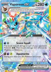 Vaporeon ex - 023/131 - SV: Prismatic Evolutions Near Mint