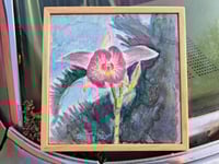 Image 1 of "Bamboo Orchid" Original Watercolor and Mixed Media Painting by Sandy Tyler 