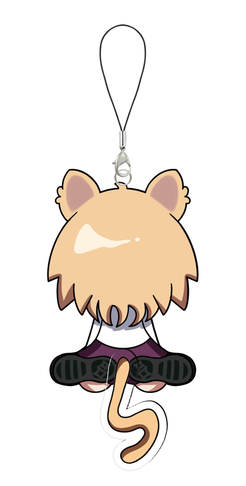 Image of Neco Arc tail wagging acrylic keychain