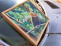 Image 2 of "Chestnut Mandibled Toucan" Original Watercolor Mixed Media Painting by Sandy Tyler 