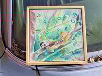 Image 1 of "Squirrel Monkey" Original Mixed Media Watercolor Painting by Sandy Tyler 