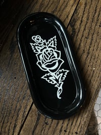 Rose ceramic tray 