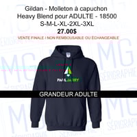 Image 1 of ADULTE Gildan - Molleton à capuchon Heavy Blend™ - 18500