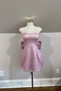 Image 2 of Athena bow mini dress