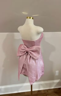 Image 4 of Athena bow mini dress