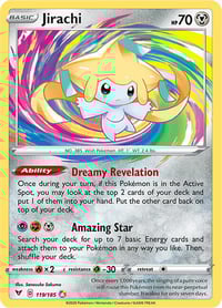 Jirachi - SWSH04: Vivid Voltage- Near Mint