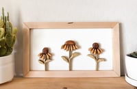 Image 2 of Coneflowers 1 - Handmade Wood Art