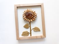 Image 2 of Sunflower 2 - Handmade Wood Art
