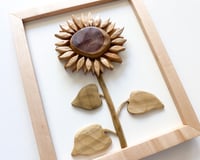 Image 3 of Sunflower 2 - Handmade Wood Art