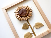 Image 4 of Sunflower 2 - Handmade Wood Art