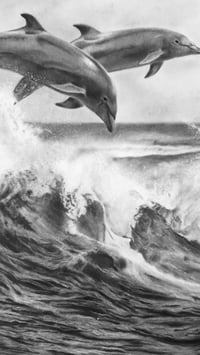 Image 4 of Giclee print  “wave runners” 2022