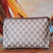 Image of Vtg Gucci Brown Monogram Clutch/Toiletry Bag