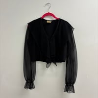 Image 1 of cropped vintage blouse