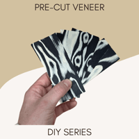 Image of "White Tiger" Pre-Cut Veneer 5-pack