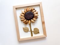 Image 2 of Sunflower 1 - Handmade Wood Art