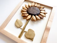 Image 5 of Sunflower 1 - Handmade Wood Art