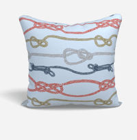 Image 1 of 18x18 Pillow Case - Nautical Ropes