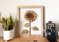 Image 1 of Sunflower 2 - Handmade Wood Art