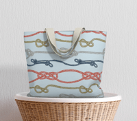 Image 1 of Market Tote - Nautical Ropes