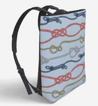 Image 2 of Vegan Leather Backpack - Nautical Ropes