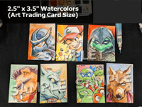 Advance Convention -Watercolor Trading Card 2.5x3.5"