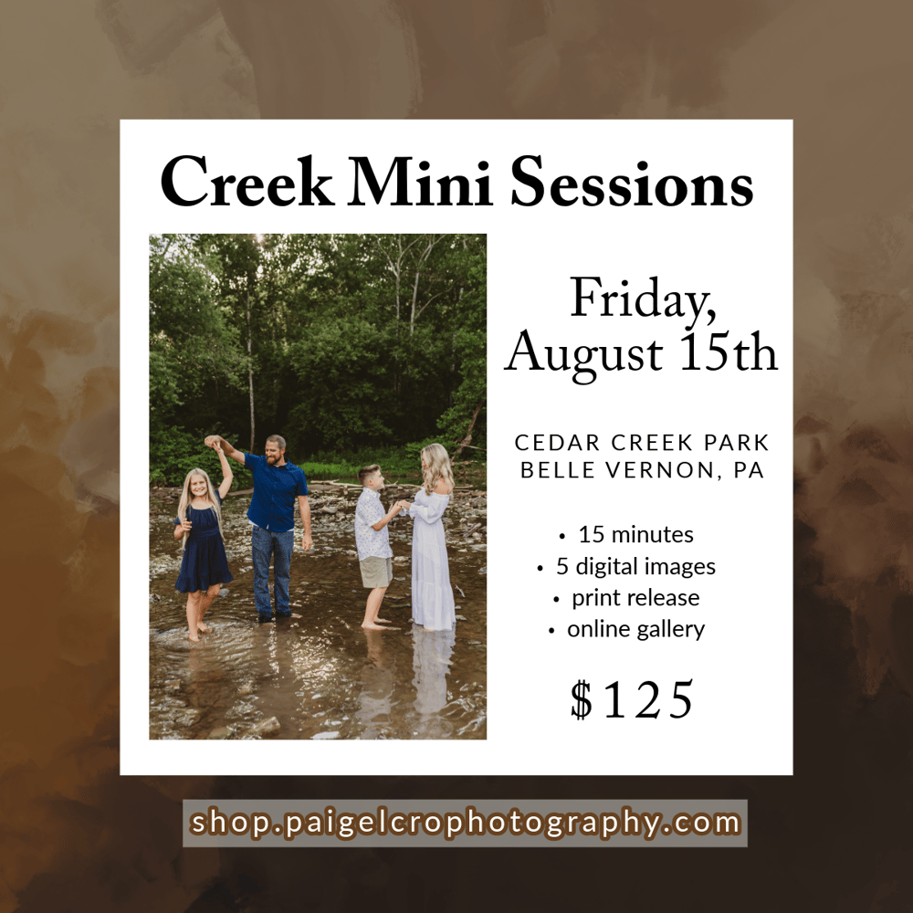 Image of Creek Mini Session