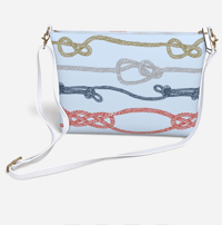 Image 1 of Vegan Leather Crossbody - Nautical Ropes