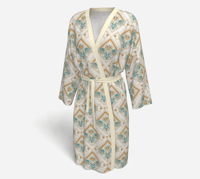 Image 1 of Peignoir Robe - Art Deco Owl 