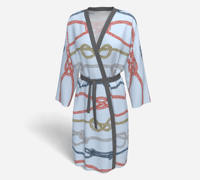 Image 1 of Peignoir Robe - Nautical Ropes