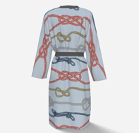 Image 2 of Peignoir Robe - Nautical Ropes