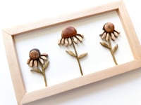 Image 4 of Coneflowers 2 - Handmade Wood Art
