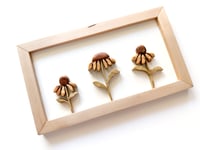 Image 4 of Coneflowers 1 - Handmade Wood Art