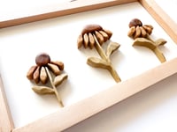 Image 3 of Coneflowers 1 - Handmade Wood Art