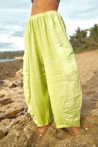 Image 2 of Lime Boho Pants