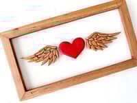 Image 3 of Angel Wings - Semi-Customizable Handmade Wood Art