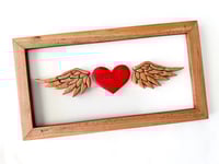 Image 1 of Angel Wings - Semi-Customizable Handmade Wood Art