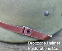 Image 6 of  WWII Repro Hawley M-1 Helmet Liner. Rayon Webbing & sweatband. (Nickel Hardware) Choose size.