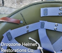 Image 7 of  WWII Repro Hawley M-1 Helmet Liner. Rayon Webbing & sweatband. (Nickel Hardware) Choose size.