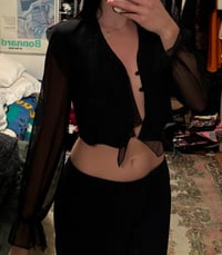 Image 7 of cropped vintage blouse