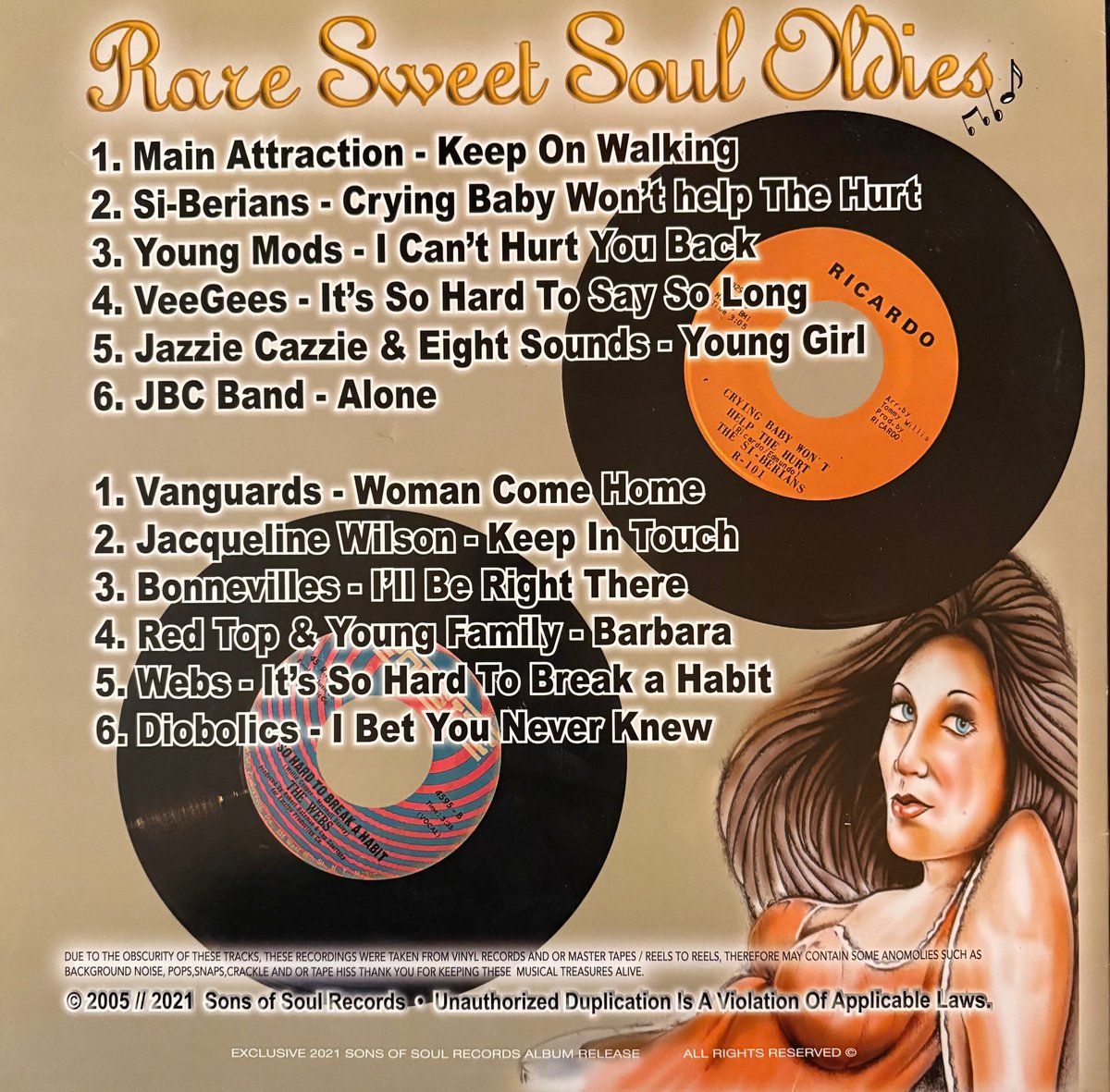 GANGSTER SOUL HARMONY™️ VOL.2 Rare Soul Oldies Compilation LP