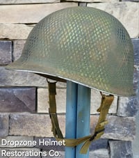 Image 3 of  M2 D-bale 517th PRCT Airborne Helmet Paratrooper (Display Helmet)