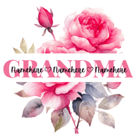 Image 5 of MOM TSHIRT - PINK FLOWERS W/ NAME(S)