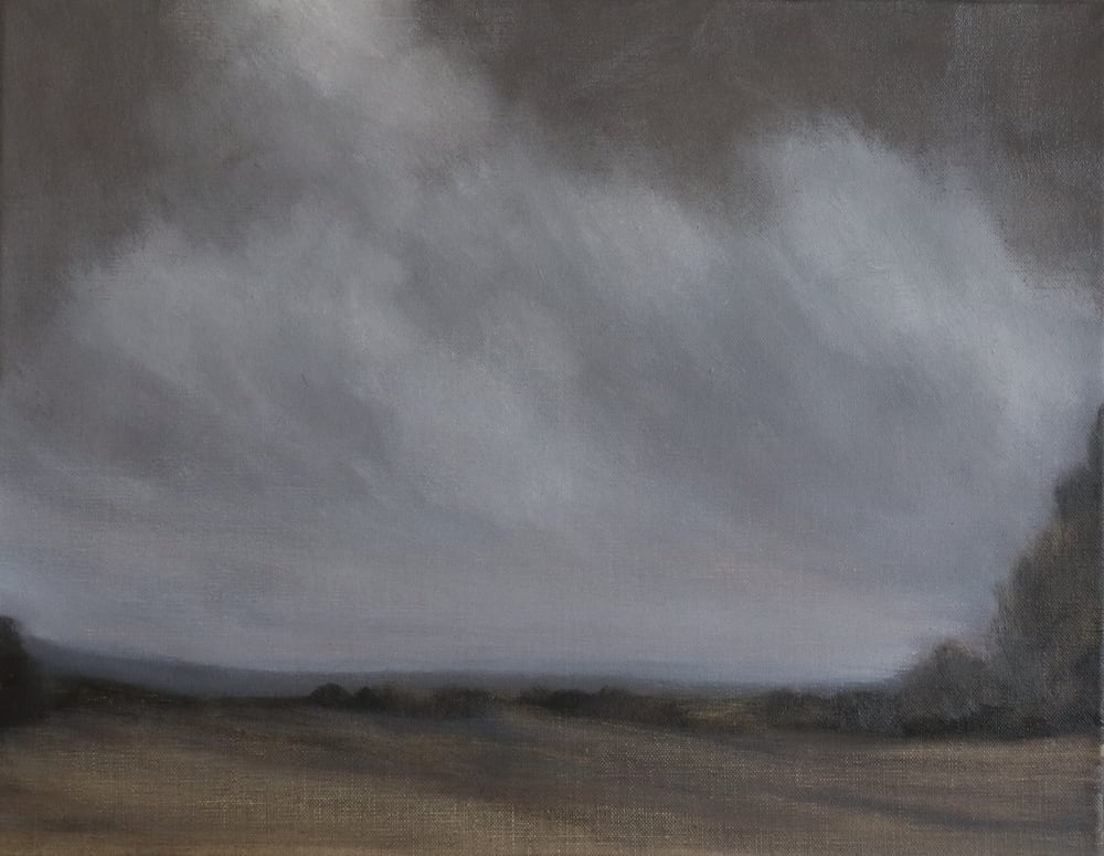 Image of Campagne sous les nuages de tempête