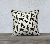 18x18 Pillow - Starry Starlings