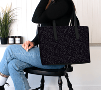Image 3 of Vegan Leather Tote - Starling Constellations