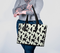 Image 1 of Vegan Leather Tote - Starry Starlings